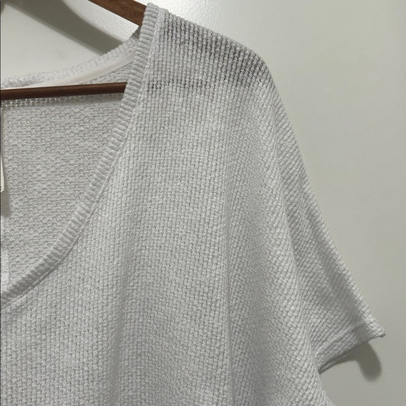 Aritzia The Group Babaton Sheer Lightweight Waffle Knit Top - Picture 4 of 5